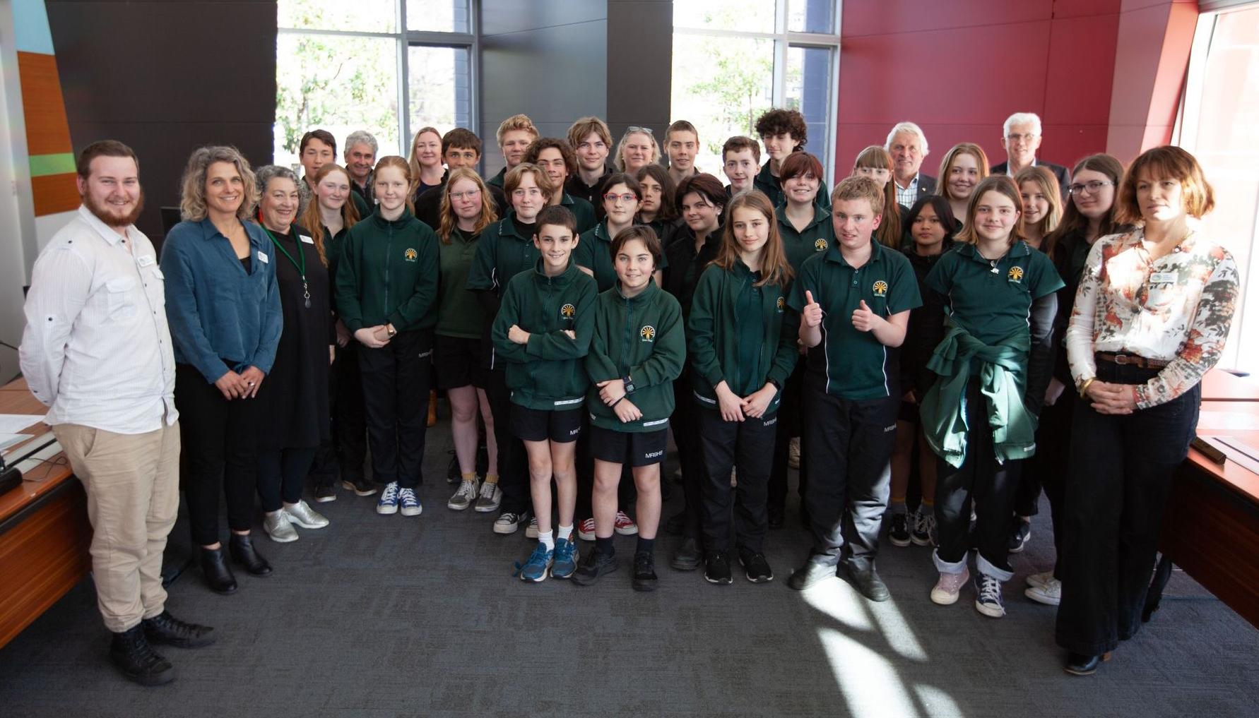 Shire Councillors welcome high school students back into Council Chambers