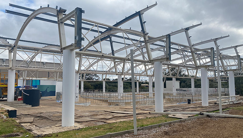 Demolition Works Continue on Rec Centre Refurb