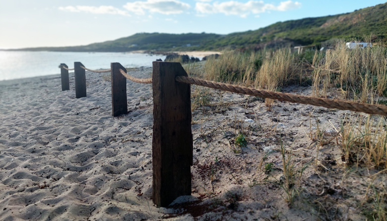 New fencing protects dunes at Gracetown