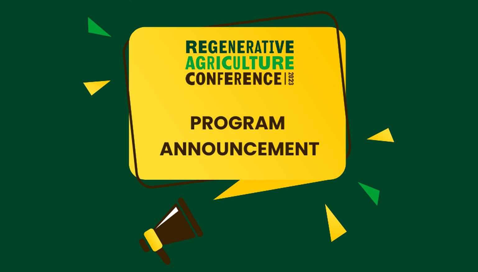 Full Conference Program Released for Regenerative Agriculture Event