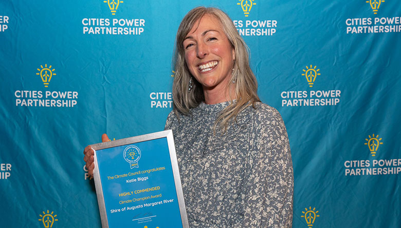 Sustainability Planning Officer, Katie Biggs Scoops National Award