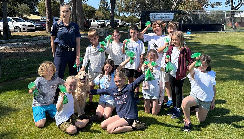 Cowie Primary Kids Ask to Please Pick Up the Poop!