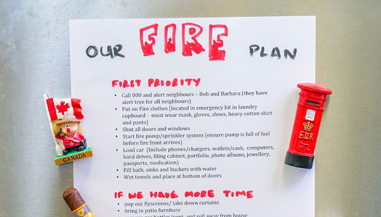 Take Fifteen Minutes to Prepare your Bushfire Plan