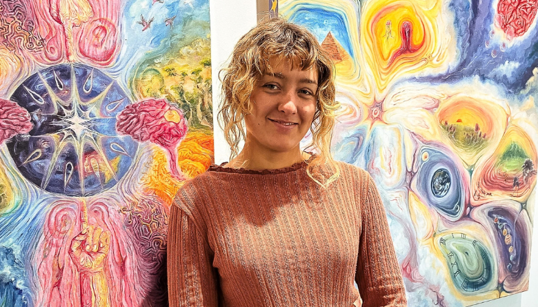 Step into Caitlyn Sully’s colourful world at the Cocoon Gallery for Emerging Artists