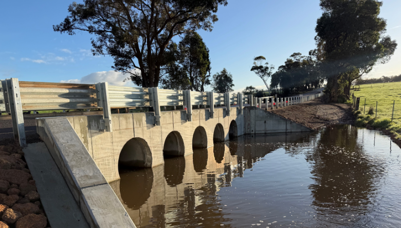Bridge upgrade complete on Jindong-Treeton Road
